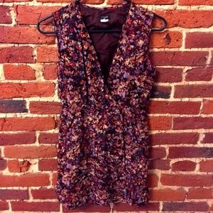 J Crew Sleeveless V Neck Wrap Dress